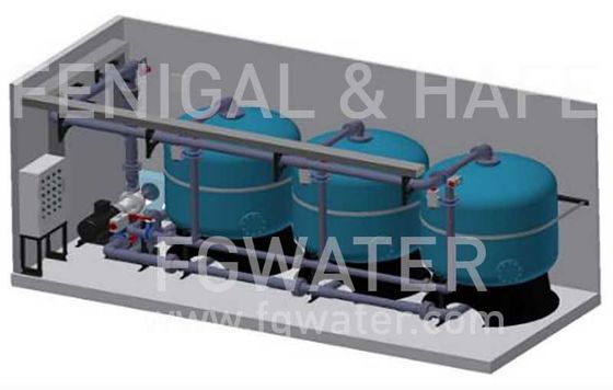 20' elettronico impianto per il trattamento delle acque messo in recipienti