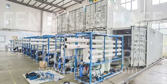 Impianto per il trattamento delle acque mobile inverso di osmosi 100m3/H