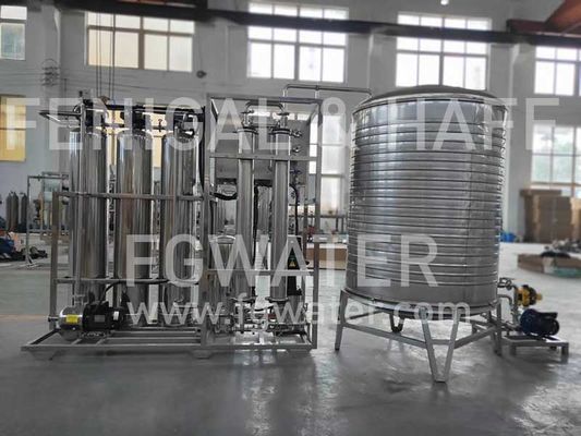 Impianto per il trattamento delle acque di osmosi inversa delle membrane 6000gpd dell'hotel
