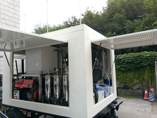 Ingegneria all'aria aperta Sistema portatile di depurazione dell'acqua su camion