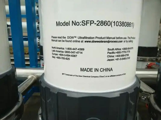Lunga durata della membrana DOW UF Membrane SFP-2860 / SFD-2860 per acqua di superficie