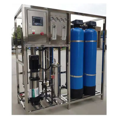 1TPH 2.1kW-380-415V 2xFRP Serbatoi Acqua salata impianto di osmosi inversa