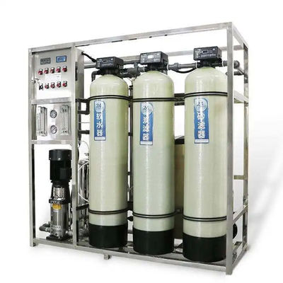 1TPH 2.1kW-380-415V 3xFRP Serbatoi Acqua salata impianto di osmosi inversa