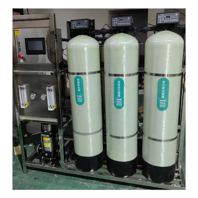 1TPH 2.1kW-380-415V 3xFRP Serbatoi Acqua salata impianto di osmosi inversa