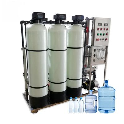 2TPH 3.0kW-380-415V 3xFRP Serbatoi Acqua salata impianto di osmosi inversa
