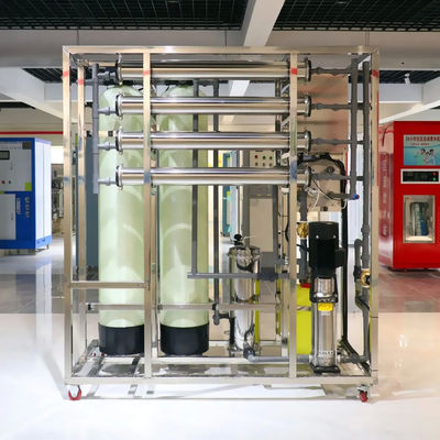 500L/H 1.7kW-380-415V 2x serbatoi di FRP Acqua salata impianto di osmosi inversa