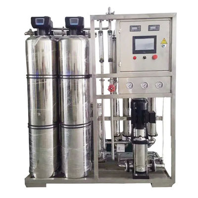 1TPH 2.1kW-380-415V 2xSS304 Serbatoi Acqua salata impianto di osmosi inversa