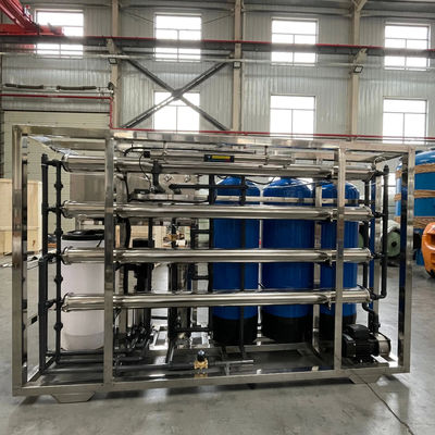 3TPH 5.5kW-380-415V 3xFRP Serbatoi Acqua salata impianto di osmosi inversa