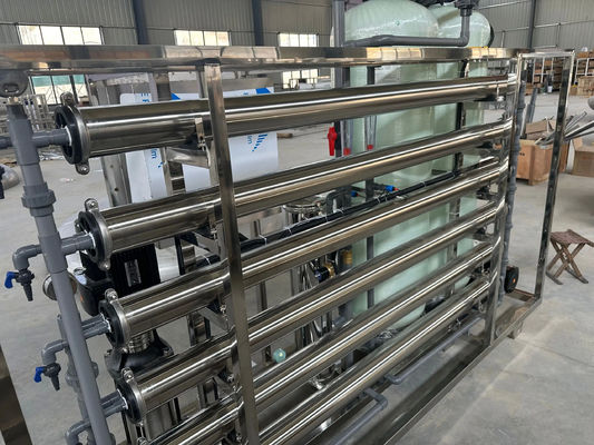 6TPH 7.9kW-380-415V 2xFRP Serbatoi Acqua salata impianto di osmosi inversa