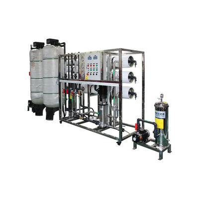 8TPH 14kW-380-415V 2xFRP Serbatoi Acqua salata impianto di osmosi inversa