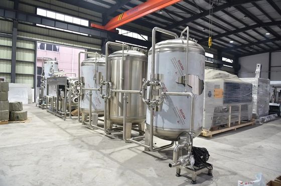 10TPH 19kW-380-415V 2xSS304 Serbatoi Acqua salata impianto di osmosi inversa