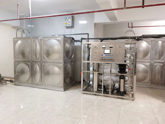 10TPH 19kW-380-415V 2xSS304 Serbatoi Acqua salata impianto di osmosi inversa