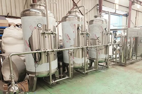 10TPH 19kW-380-415V 3xSS304 Serbatoi Acqua salata impianto di osmosi inversa