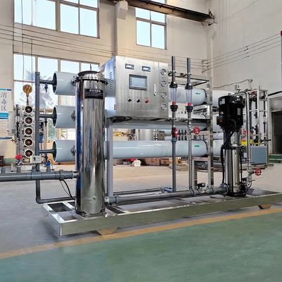 10TPH 19kW-380-415V 2xFRP Serbatoi Acqua salata impianto di osmosi inversa