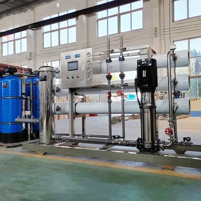 10TPH 19kW-380-415V 2xFRP Serbatoi Acqua salata impianto di osmosi inversa