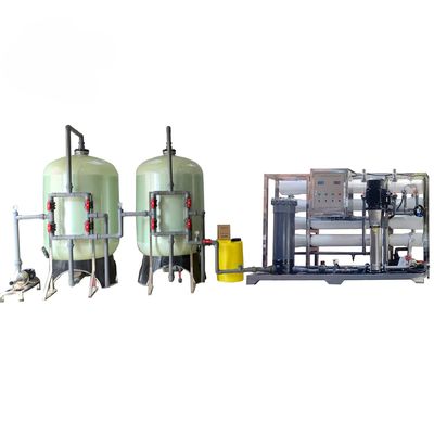 10TPH 19kW-380-415V Serbatoi di FRP Acqua salata impianto di osmosi inversa
