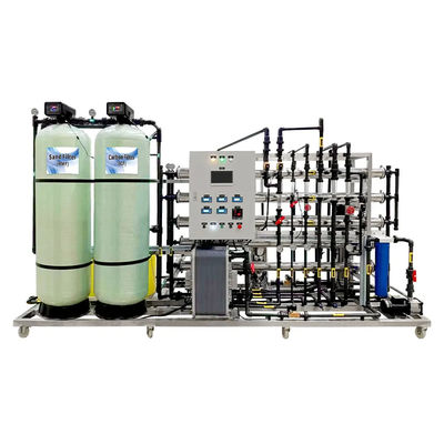 Macchina di filtraggio dell'acqua industriale 1500l/h Osmosi inversa con macchina EDI