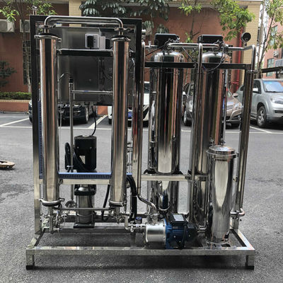500L/H 2xSS304 Serbatoio di stoccaggio Centrale idrica ad osmosi inversa per il trattamento delle acque commerciali