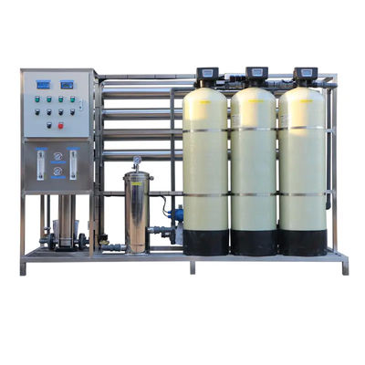 2TPH 3xFRP serbatoi impianto di osmosi inversa per l'acqua per l'industria alimentare e delle bevande