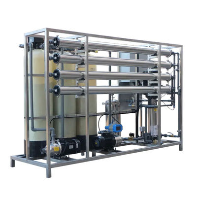 2TPH 3xFRP serbatoi impianto di osmosi inversa per l'acqua per l'industria alimentare e delle bevande