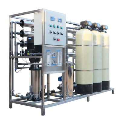2TPH 3xFRP serbatoi impianto di osmosi inversa per l'acqua per l'industria alimentare e delle bevande