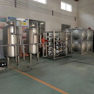 5TPH SS304 Serbatoi Sistema di depurazione RO per l'acqua di processo industriale