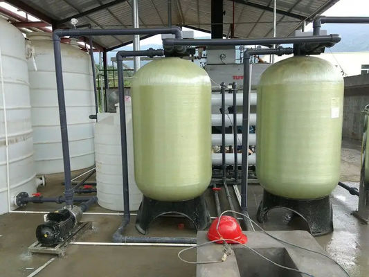 6TPH 7.9kW FRP Serbatoi Acqua salata impianto di osmosi inversa