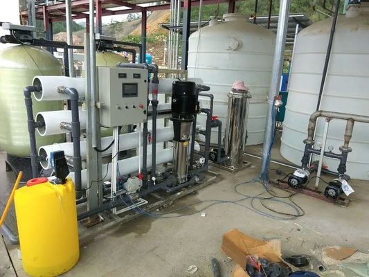 6TPH 7.9kW FRP Serbatoi Acqua salata impianto di osmosi inversa