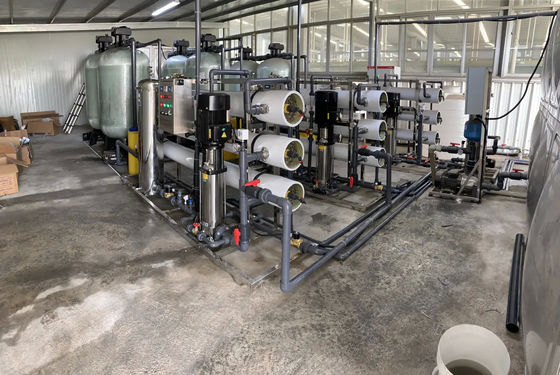 6TPH 7.9kW FRP Serbatoi Acqua salata impianto di osmosi inversa