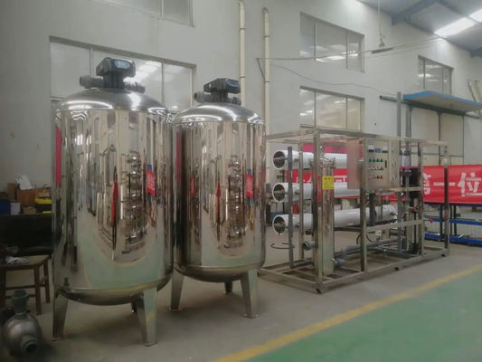 6TPH 7.9kW SS304 Serbatoi Acqua salata impianto di osmosi inversa