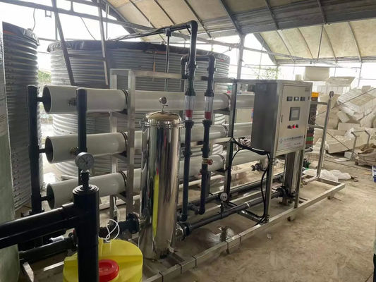 6TPH 7.9kW SS304 Serbatoi Acqua salata impianto di osmosi inversa