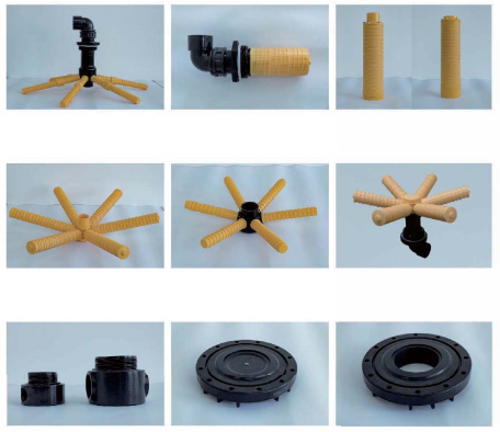 Serbatoio di filtraggio per materiali compositi 1265 φ300×1650mm filo 2,5' 2.0-2.5 T/H per filtrazione industriale