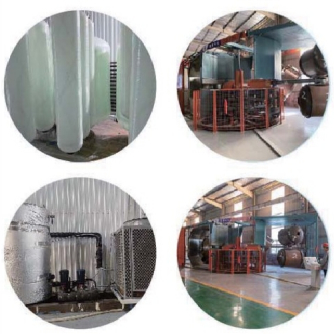 Serbatoio in fibra di vetro in FRP da 1454 pollici con diametro di 350 × 1400 mm e portata di 2,5-3,0 T/h