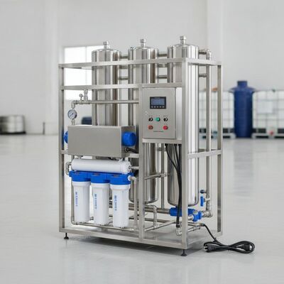 Sistema commerciale di trattamento dell'acqua per osmosi inversa 3000 GPD Sterilizzatore UV in acciaio inossidabile pre-filtro lavaggio automatico 220V