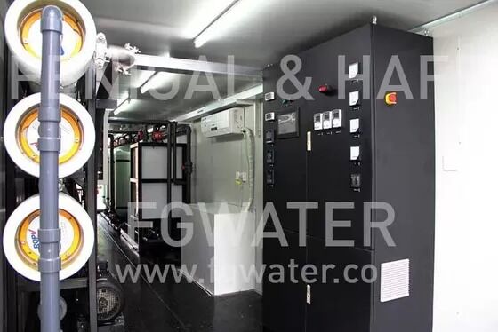 BWC200 Containerized BWRO System - 200 m³/day Capacity, 70% Recovery Rate, 1.56 kWh/m³ Energy Efficiency