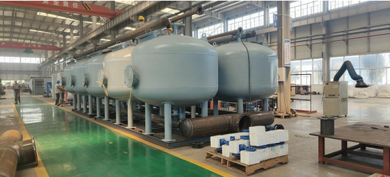 Vaso filtrante industriale multi-media con elevata capacità di flusso e progettazione personalizzata per la depurazione dell'acqua