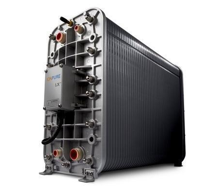 Modulo CEDI Ionpure LX-M45Z-5 con intervallo di flusso da 22,5-33,8 GPM e resistività >15 MΩ·cm per nessuna rigenerazione chimica