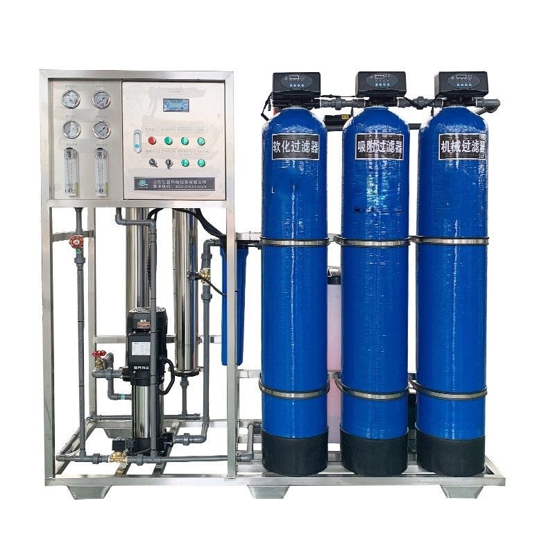 1.5TPH 3.0kW-380-415V 3xFRP Serbatoi Acqua salata impianto di osmosi inversa