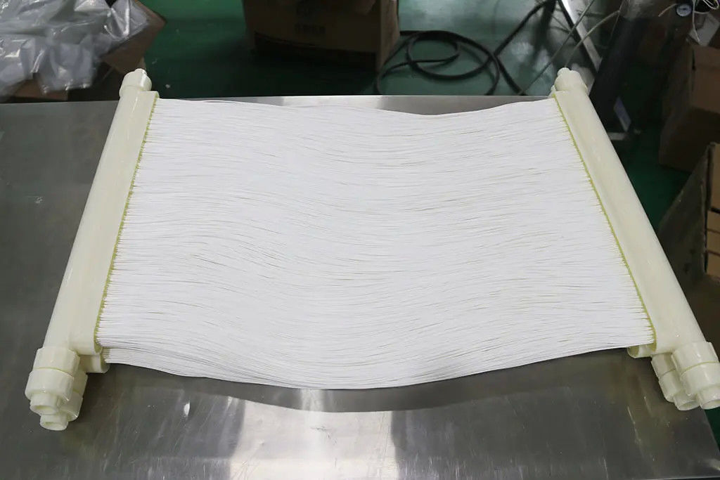 MBR Membrane Moduli di tenda basati su PVDF migliorato Per la lavorazione alimentare Trattamento delle acque reflue