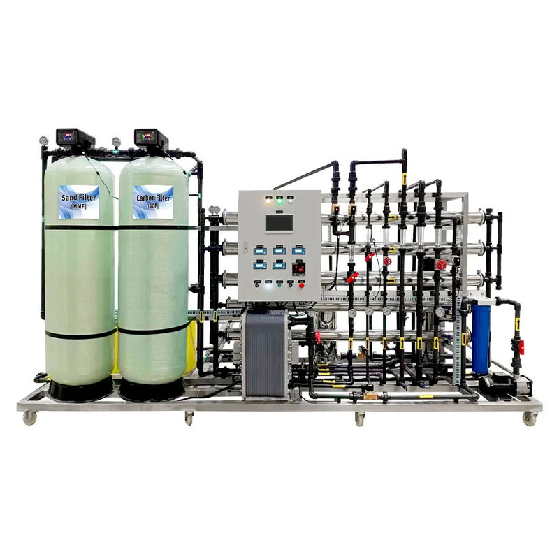 Macchina di filtraggio dell'acqua industriale 1500l/h Osmosi inversa con macchina EDI