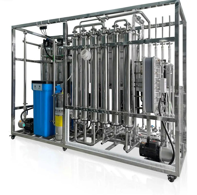 1000Lph doppia fase RO+EDI per filtrazione dell'acqua industriale