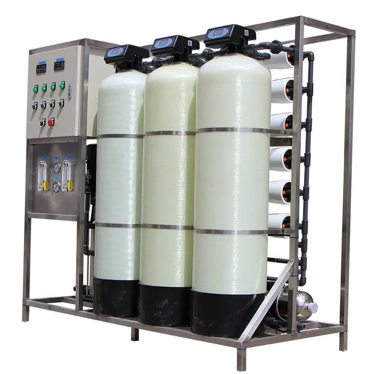 1.5TPH 3xFRP Serbatoi 160*85*170cm impianto di osmosi inversa per l'acqua per l'industria