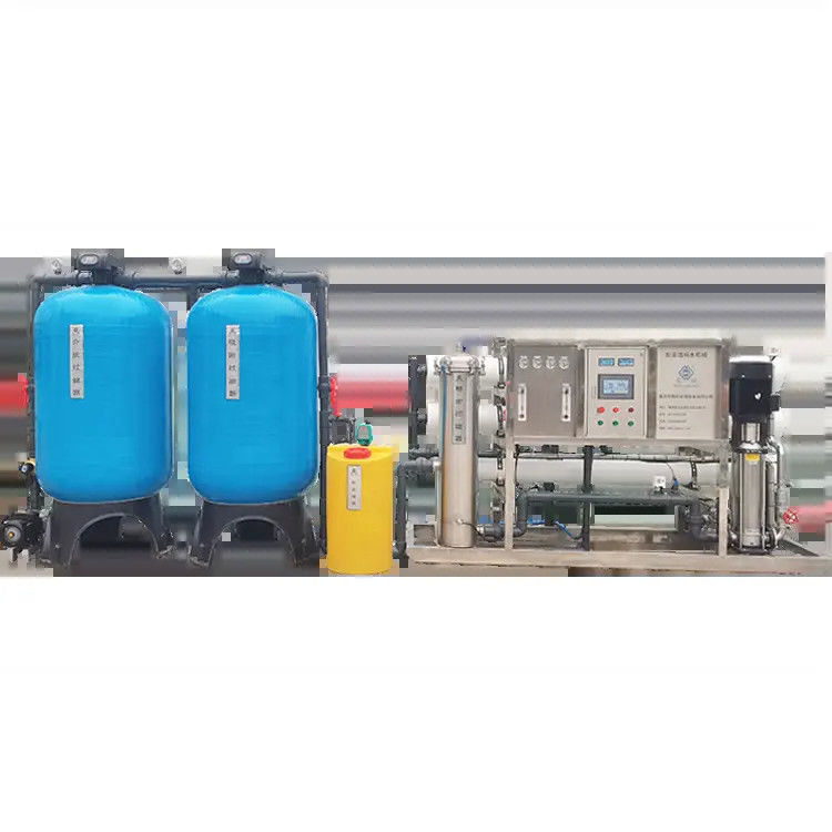 4TPH FRP Serbatoi Acqua salata impianto idrico ad osmosi inversa per pozzi di perforazione