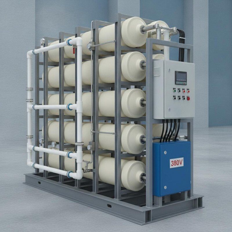 Sistema di trattamento dell'osmosi inversa dell'acqua salata 5000 GPD Alta TDS Rimozione 98 Per cento di recupero